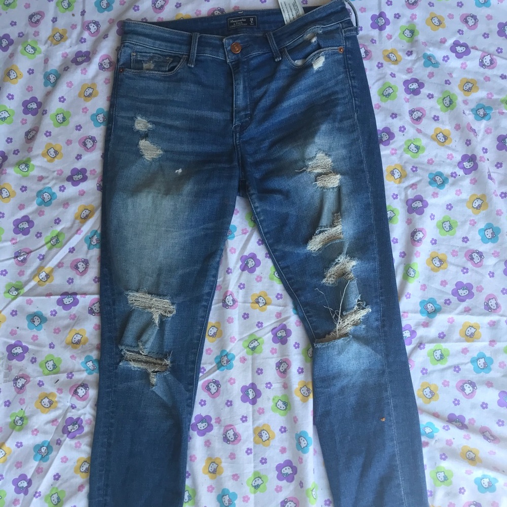 Abercrombie distressed jeans
